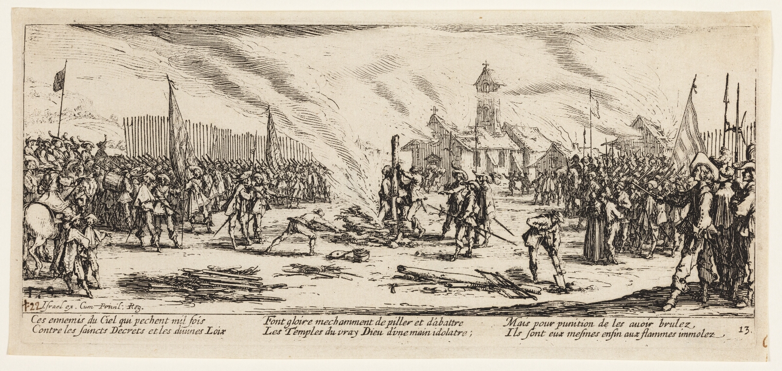 Jacques Callot, Afstraffelse ved brænding