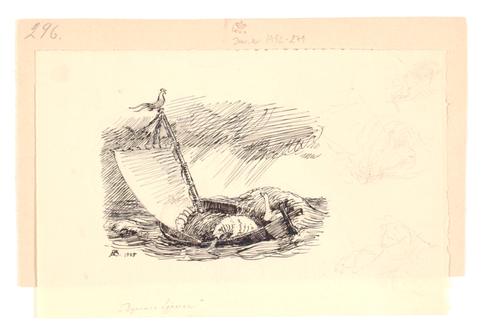 Niels Skovgaard, Illustration til Dyrenes Sørejse samt blyantsrids