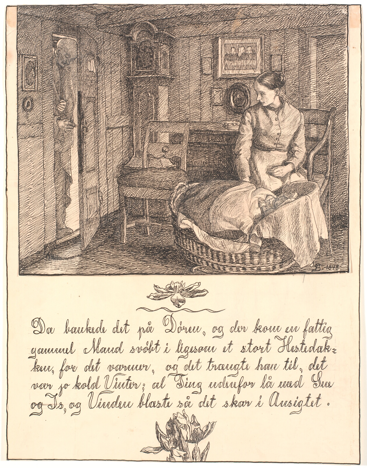 Fritz Syberg, Da bankede det på Døren, og der kom en fattig gammel Mand...