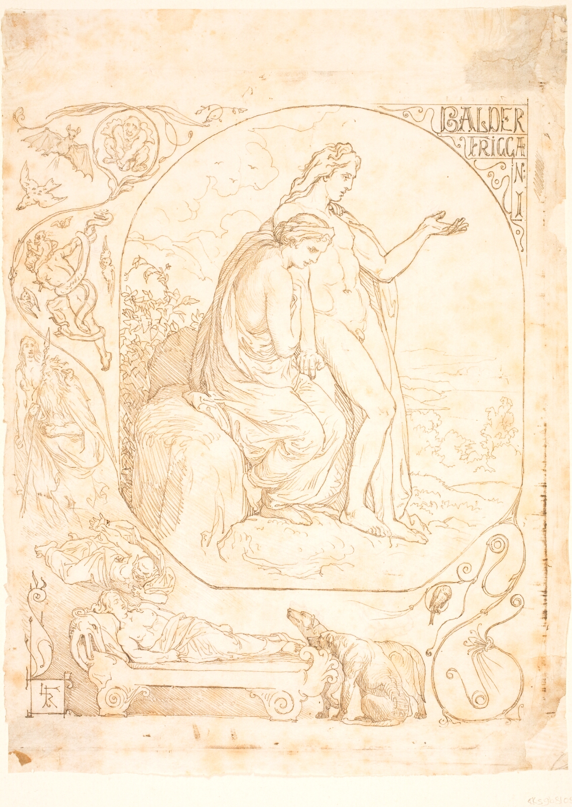 Lorenz Frølich, Balder og Frigga