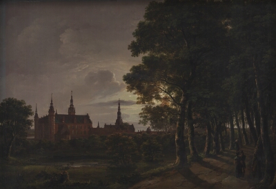 Frederiksborg Castle by Moonlight