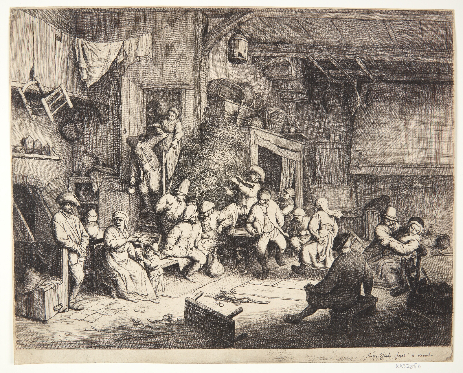 Adriaen van Ostade, Dansende bønder i en krostue