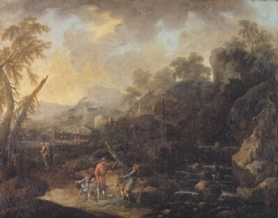 Mountain Landscape with Figures