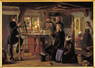 Mormons Visiting a Country Carpenter