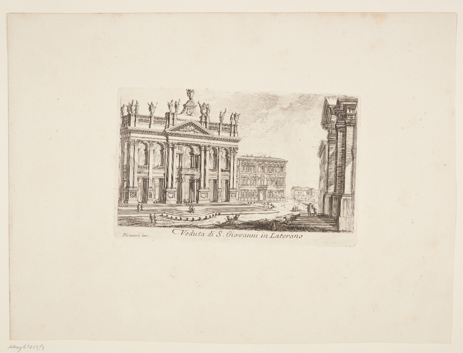 Giovanni Battista Piranesi, Udsigt mod S. Giovanni in Laterano