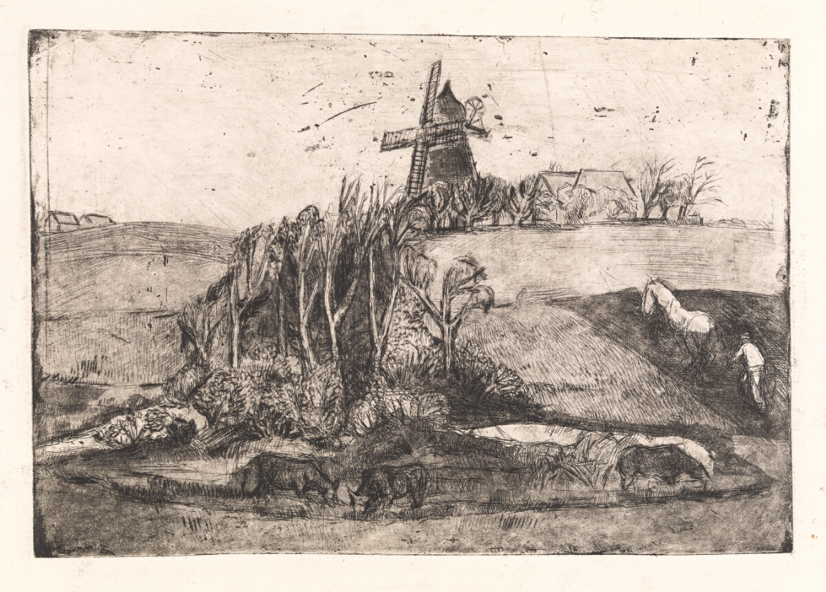 Højsager mølle, 1953, Karen Westman 