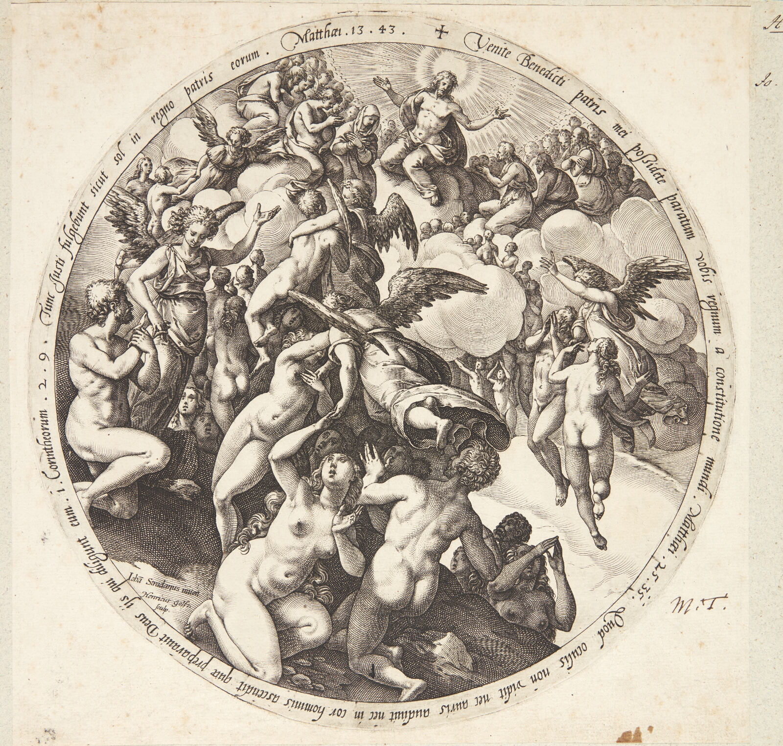 Hendrick Goltzius, De frelstes optagelse i himlen