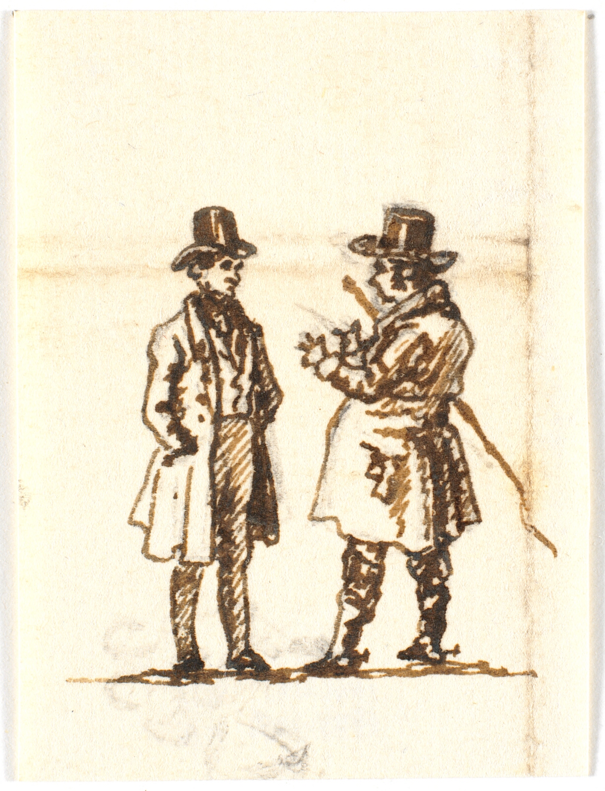 Martinus Rørbye, To diskuterende mænd