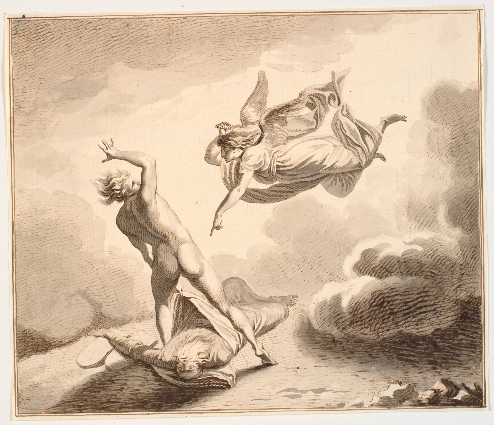 J.F. Clemens, Ærkeenglen Mikael og Satan strides om Moses' lig