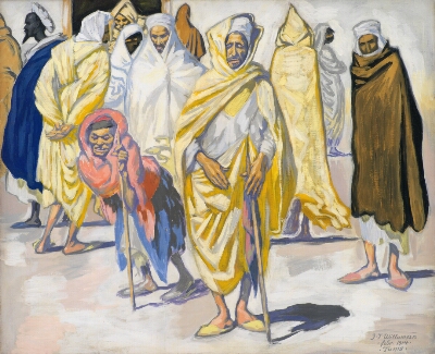 Arabs. The Beggar Woman Votma. Tunis