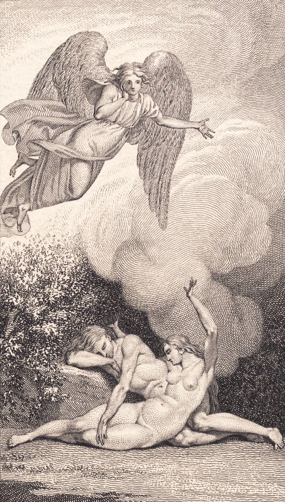 J.F. Clemens, Illustration til Ewalds "Adam og Eva". I