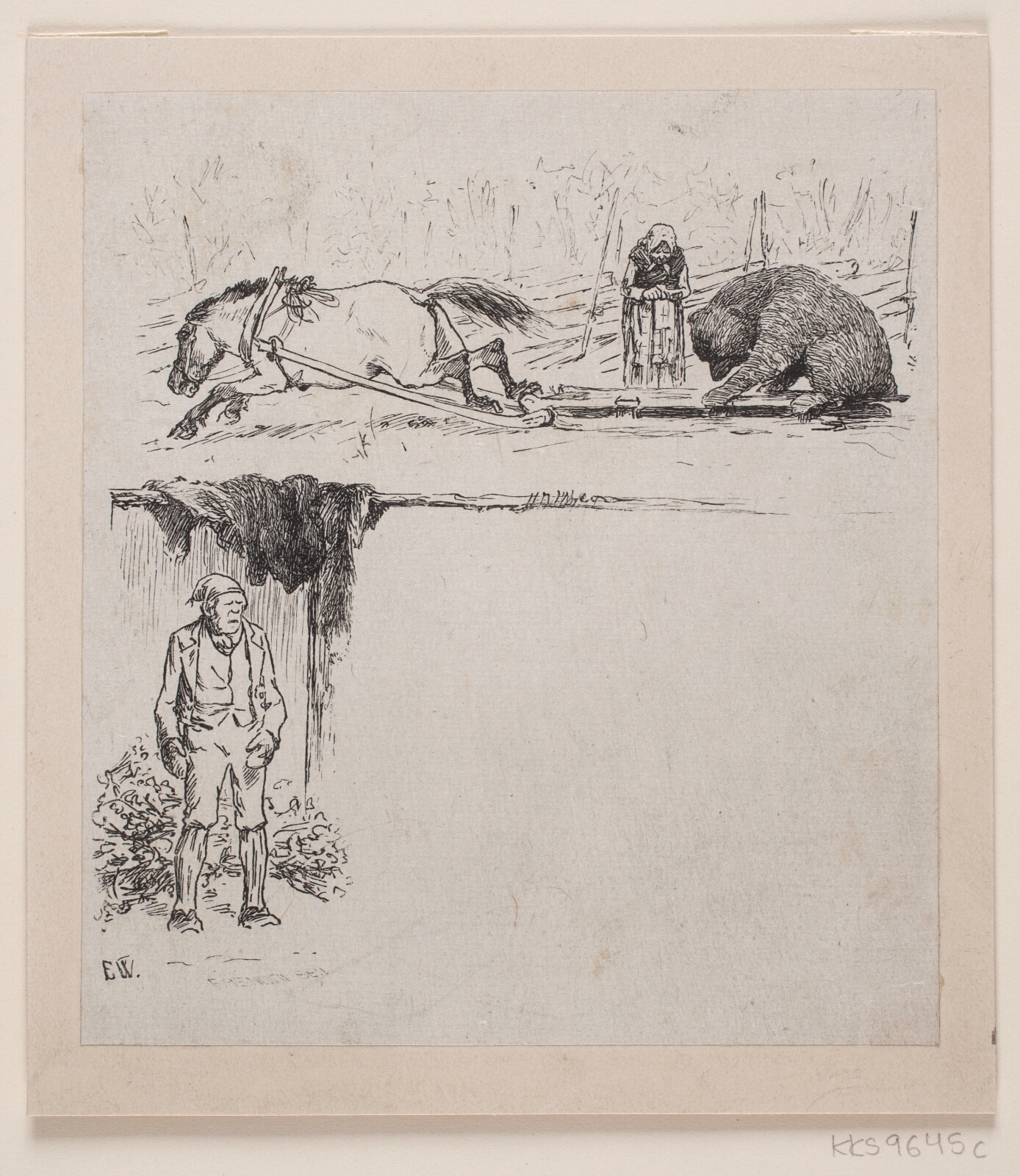 F. Hendriksen, Illustration til "Jutulen og Johannes Blessom"