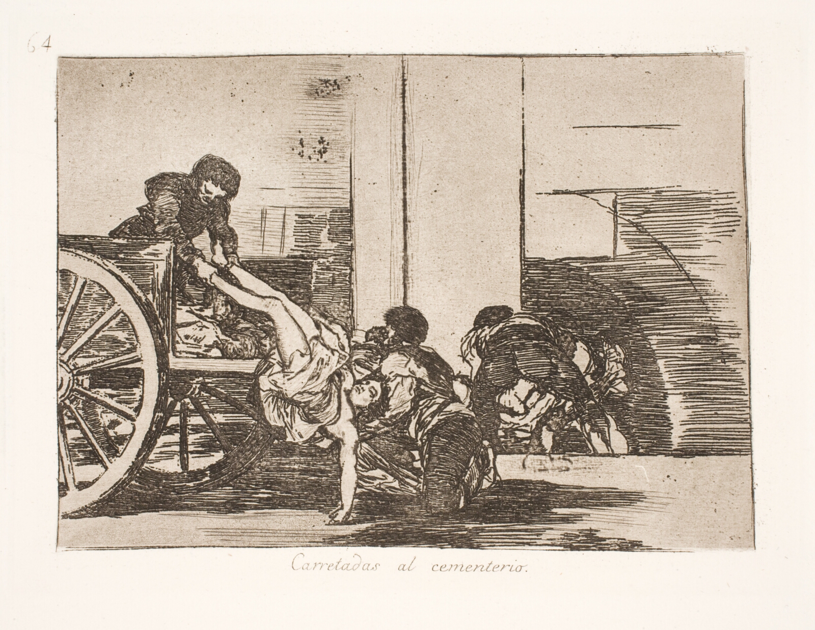 Francisco de Goya, Kørt på kærre til kirkegården (64)