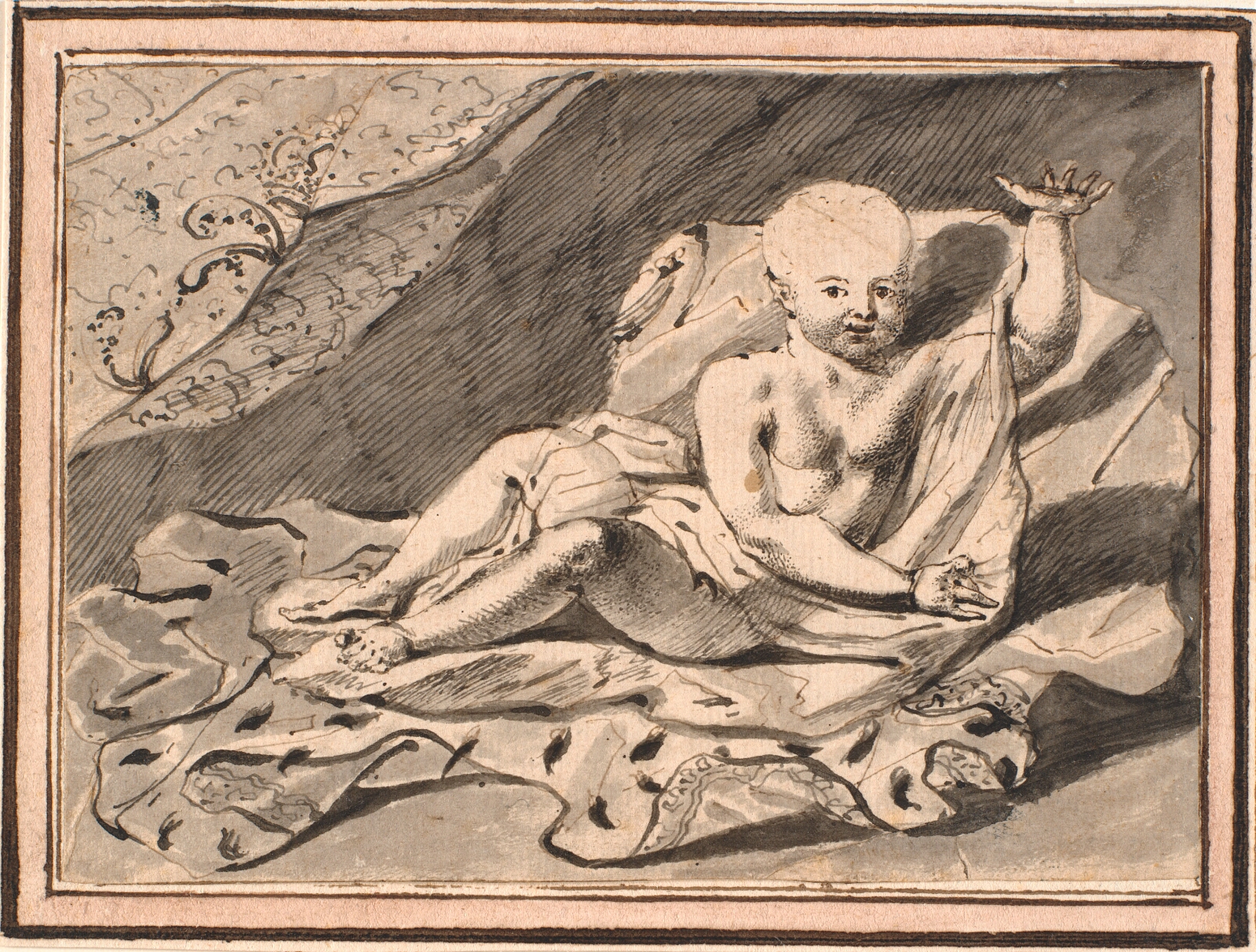 Jürgen Ovens, Putti, liggende på hermelinskåbe