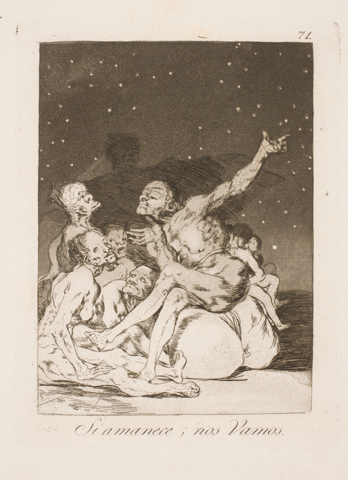 Francisco de Goya, Ved daggry må vi væk