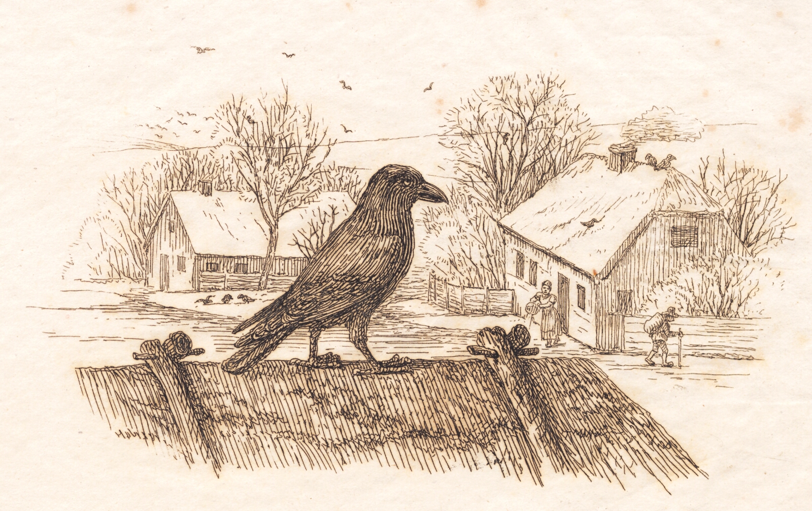 Martinus Rørbye, Illustration til "Halvhundrede Fabler for Børn" af Hey