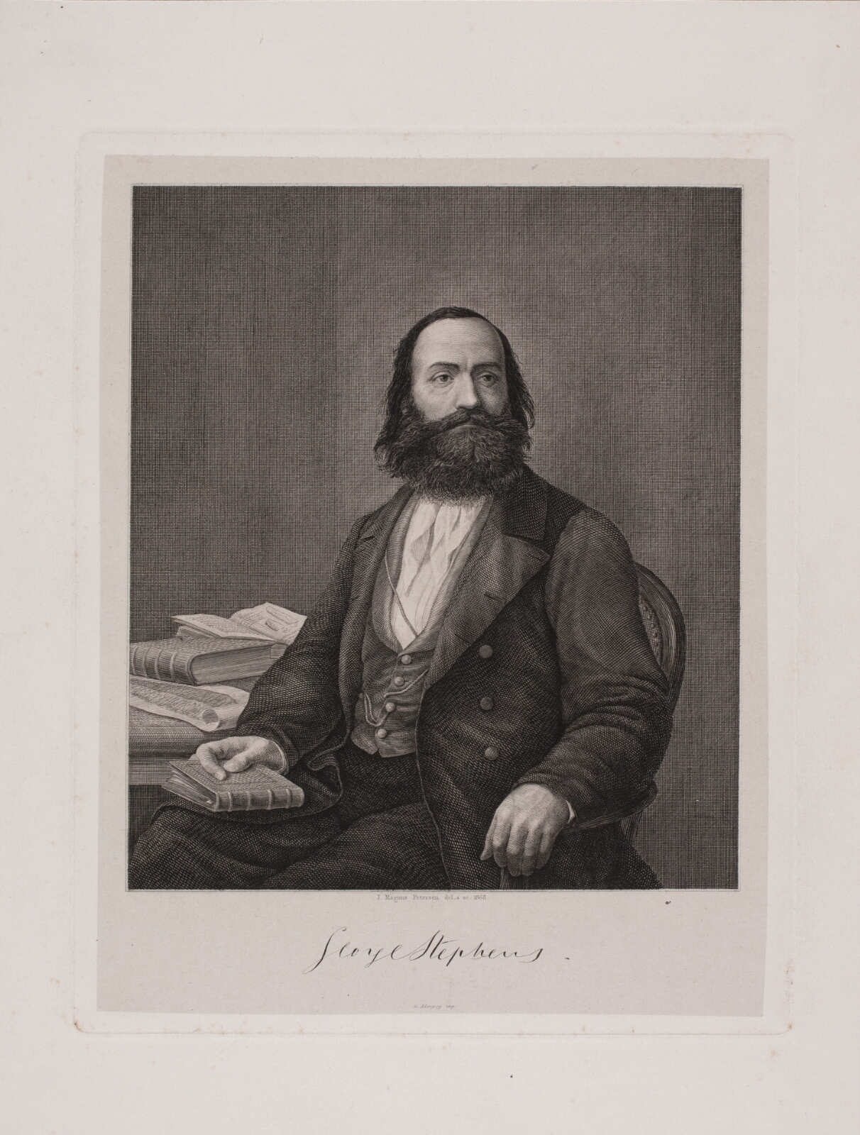 Julius Magnus-Petersen, George Stephens