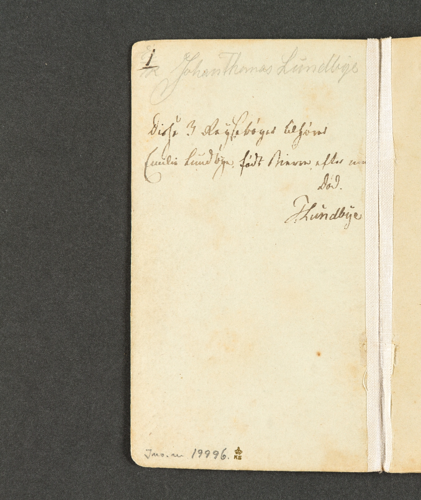 Johan Thomas Lundbye, Forperm