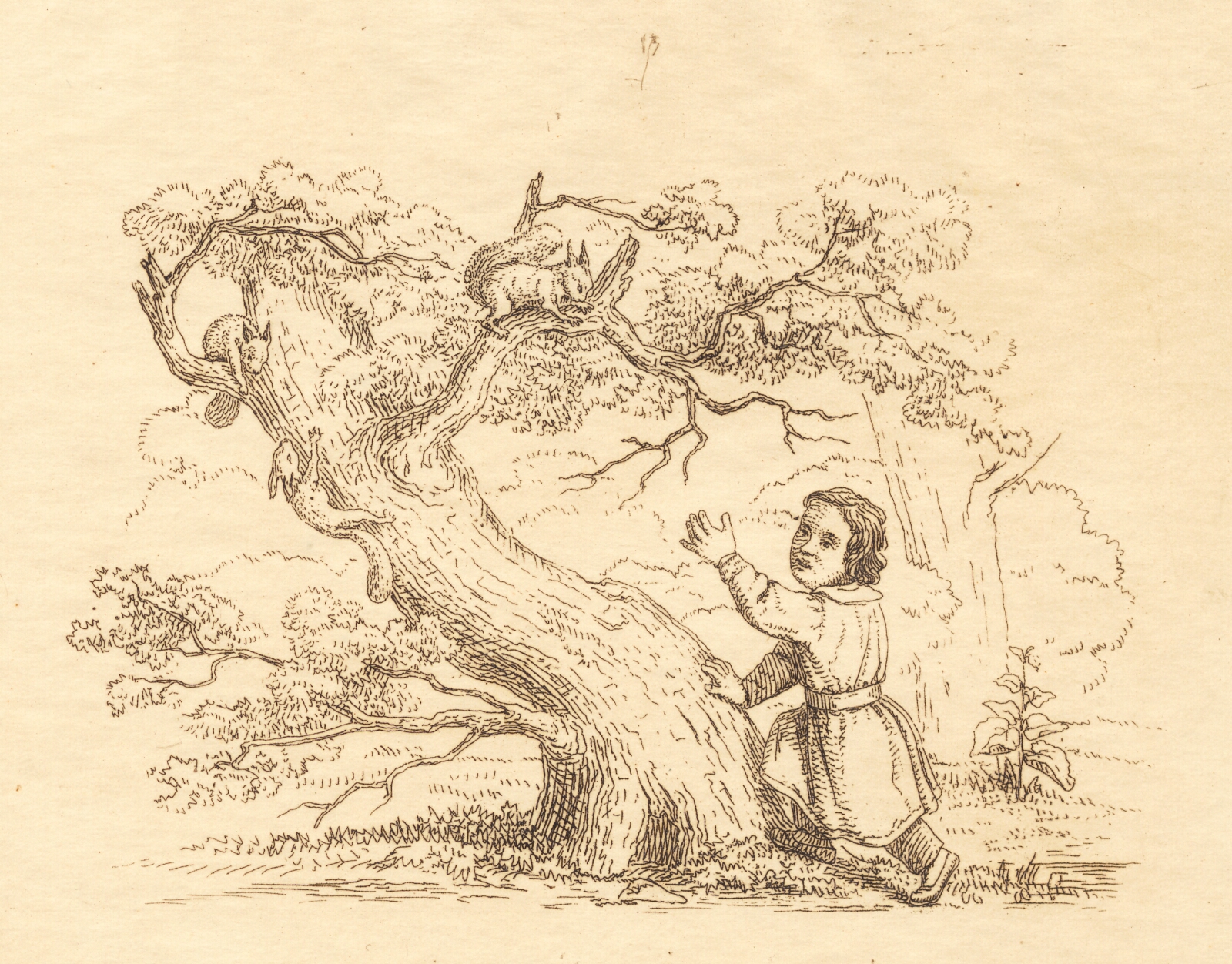 Martinus Rørbye, Illustration til "Halvhundrede Fabler for Børn" af Hey