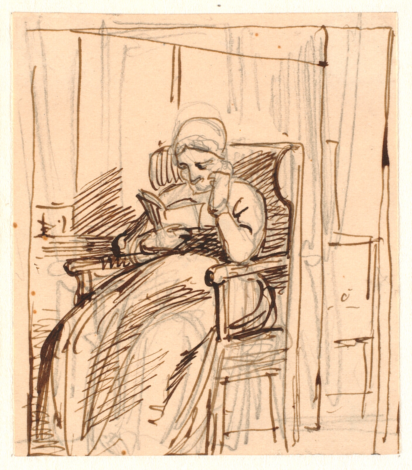Wilhelm Marstrand, Læsende gammel dame