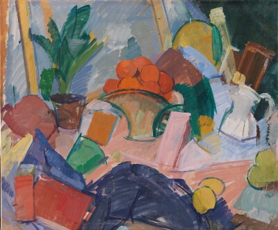 Still Life with Oranges in a Basket