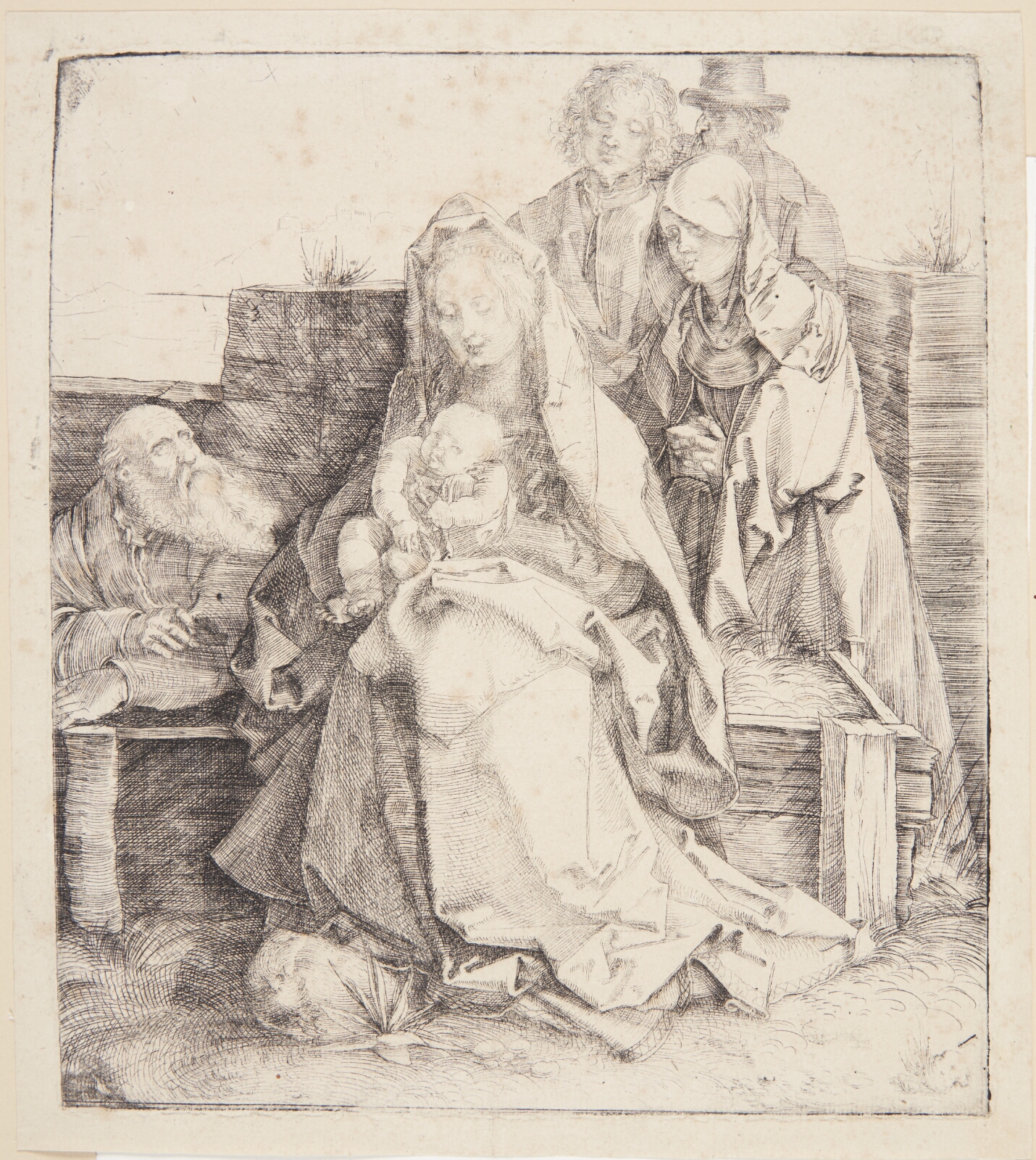 Albrecht Dürer, Den hellige familie, seks personer