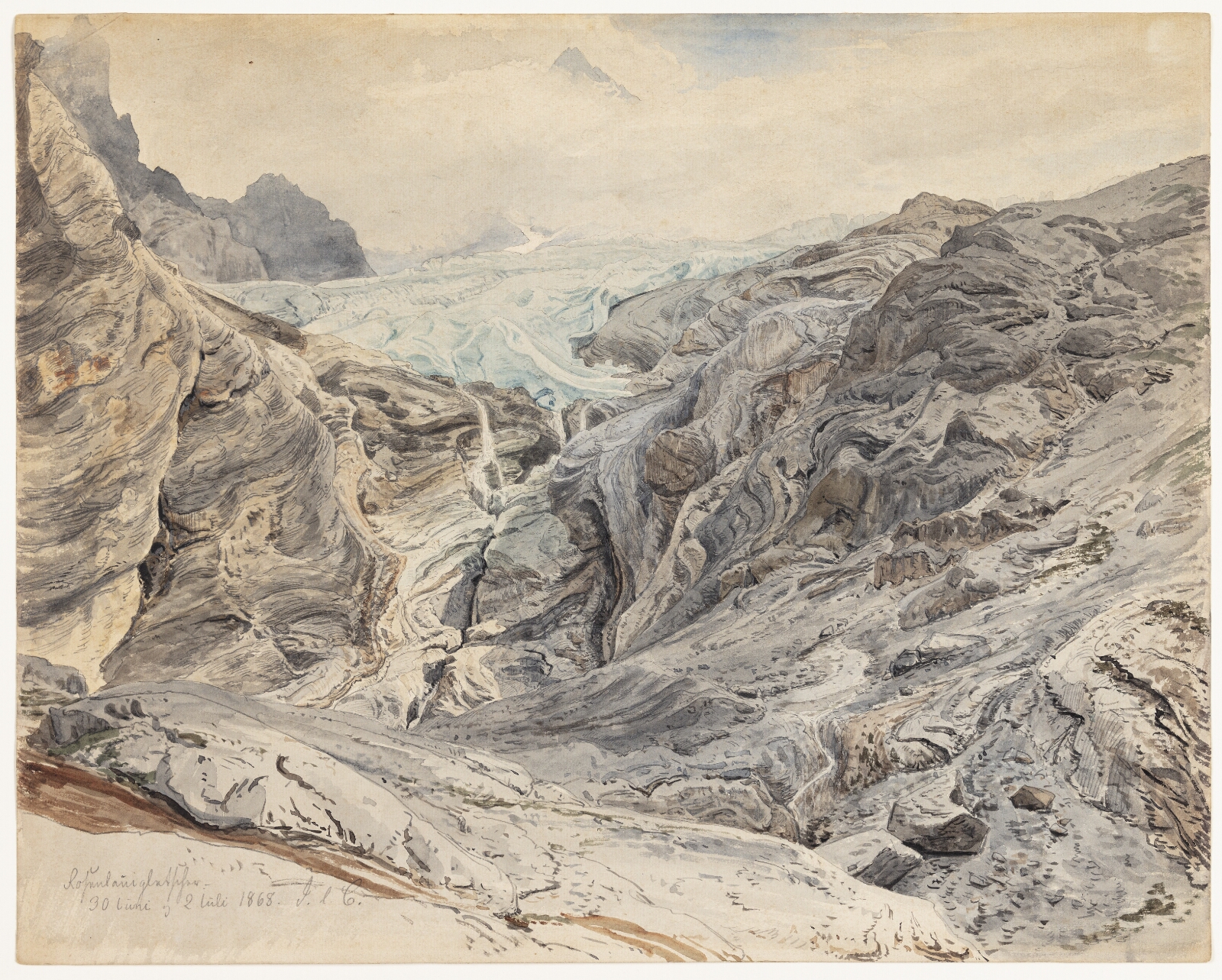 Janus la Cour, Rosenlauigletscher