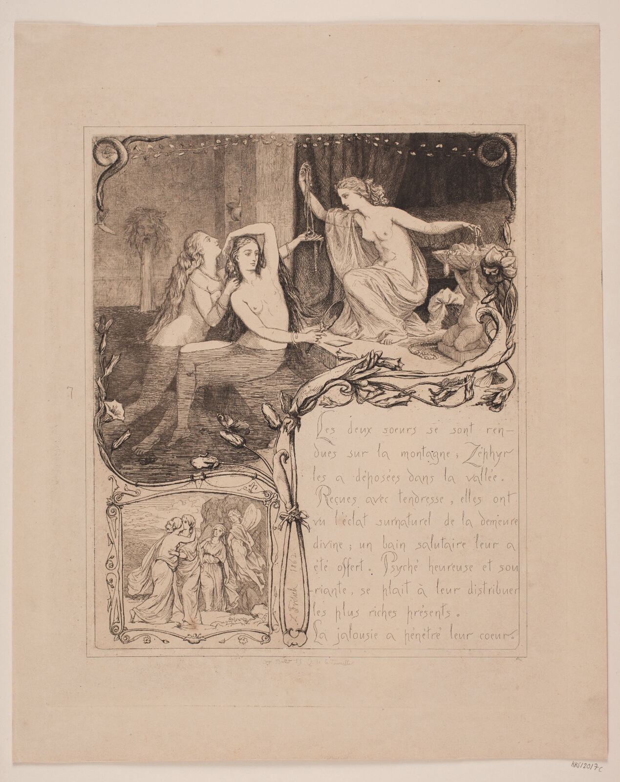 Lorenz Frølich, Illustration nr. 7 til "L`Amour et Psyché"