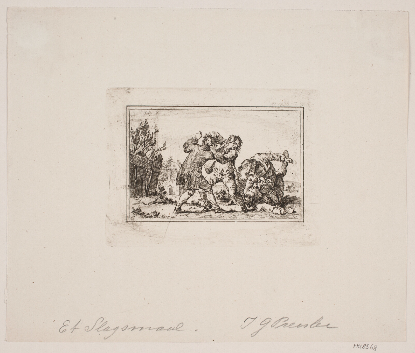 Georg Haas, Et bondeslagsmål