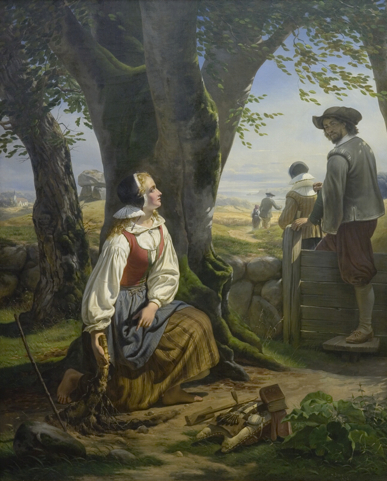 Niels Simonsen, Kirstine Svends finder guldhornet ved Gallehus den 20. juli 1639