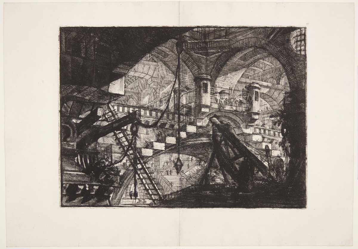 Carceri d'invenzione, 1761, Piranesi, Giovanni Battista, Piranesi ...