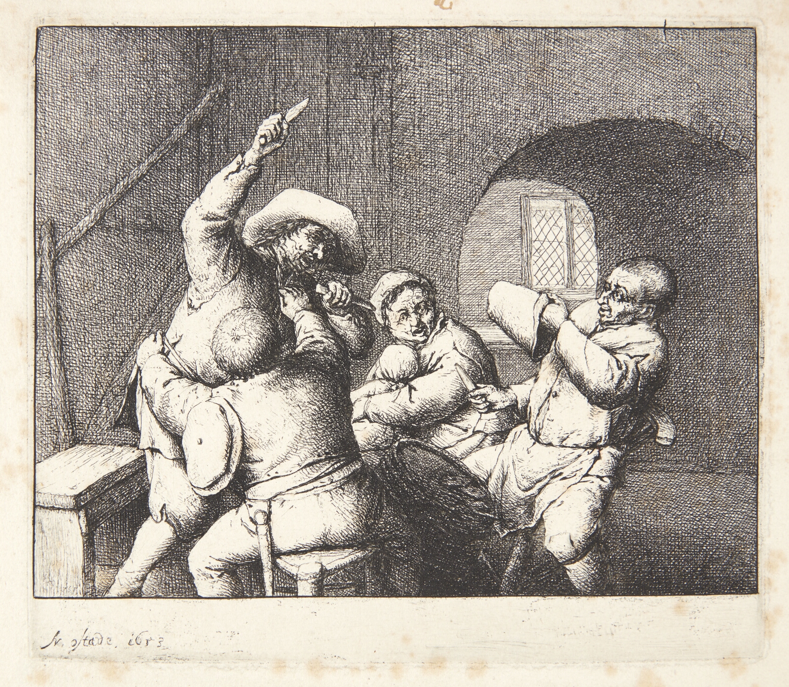 Adriaen van Ostade, Bønder, der slås