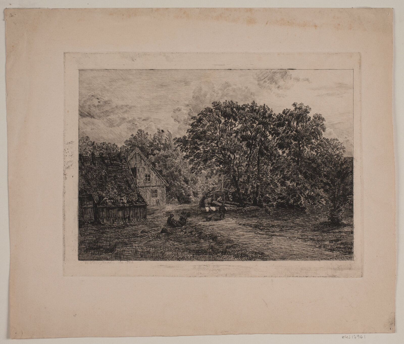 Niels Skovgaard, "Kvarnen". Vandmølle i Halland