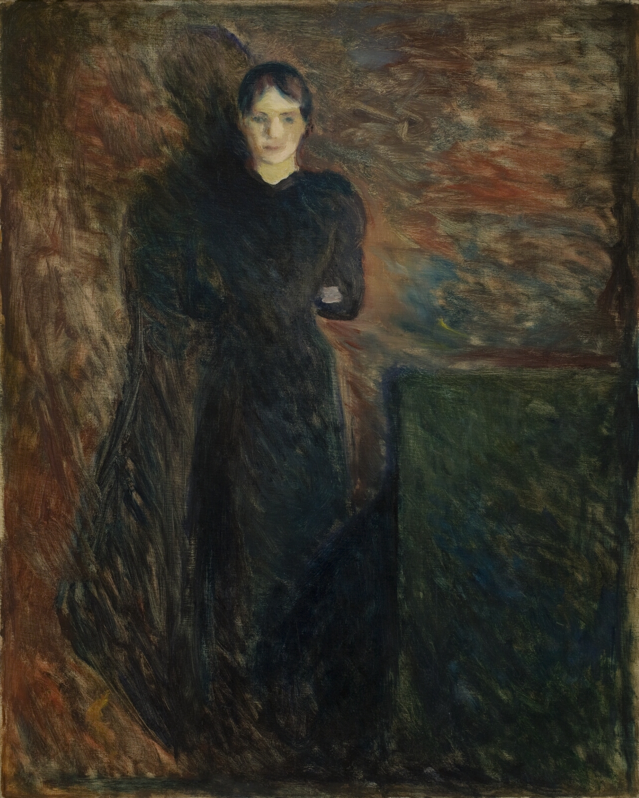 Edvard Munch, Sortklædt dame