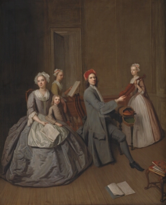 The Artist's Family Making Music Together