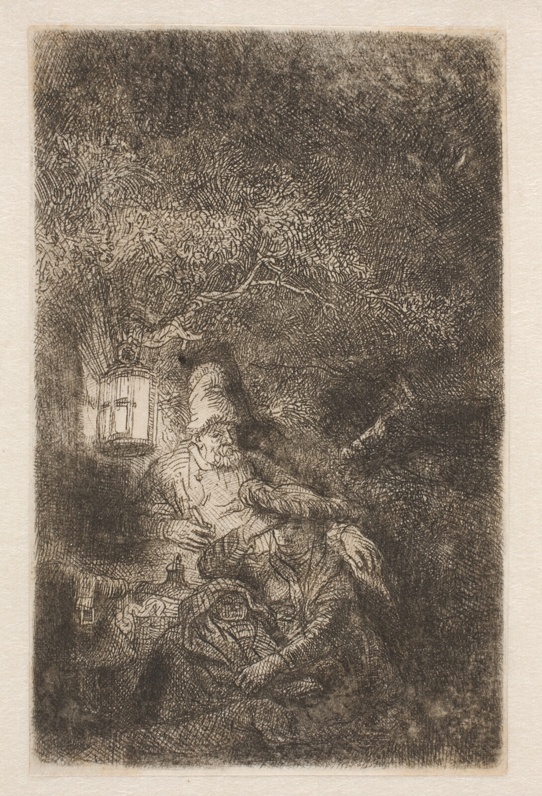 Rembrandt van Rijn, Hvile på flugten til Ægypten; natlig scene