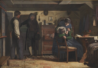 The Village Carpenter Bringing a Coffin for a Dead Child