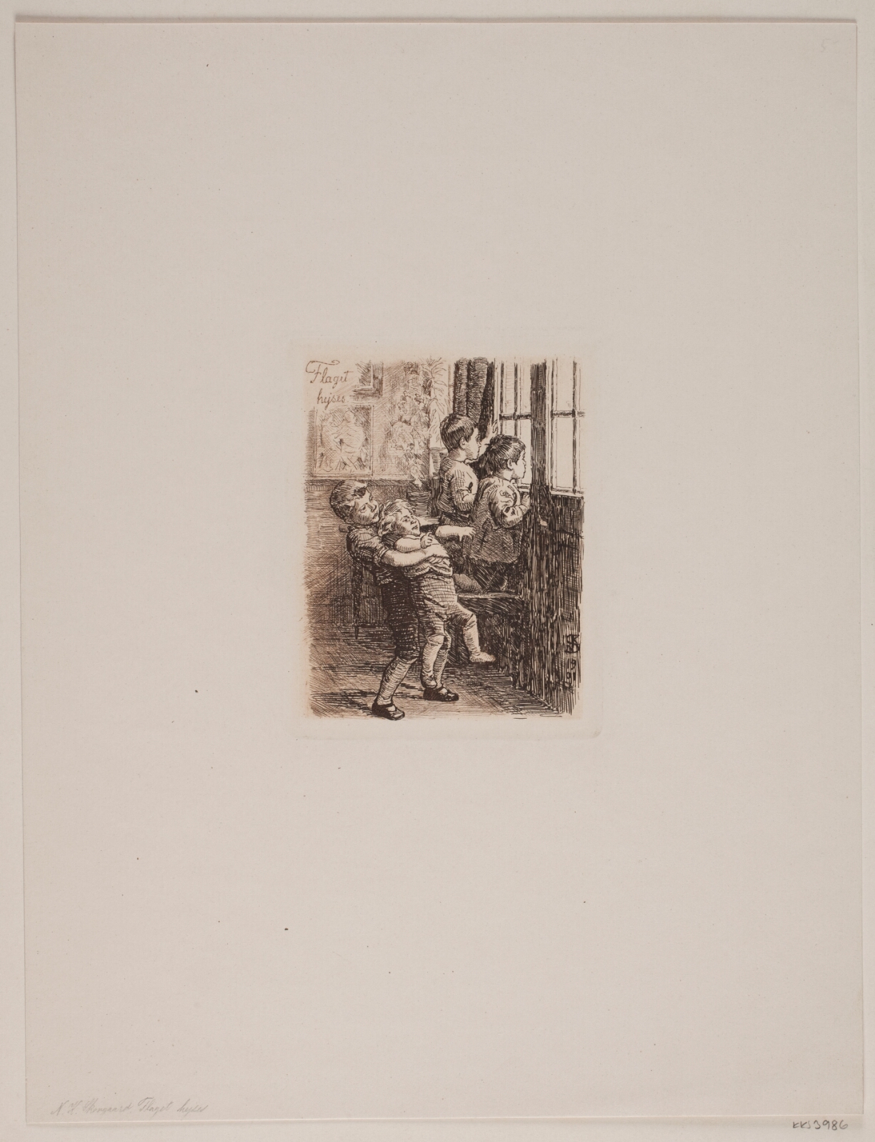 Niels Skovgaard, Flaget hejses