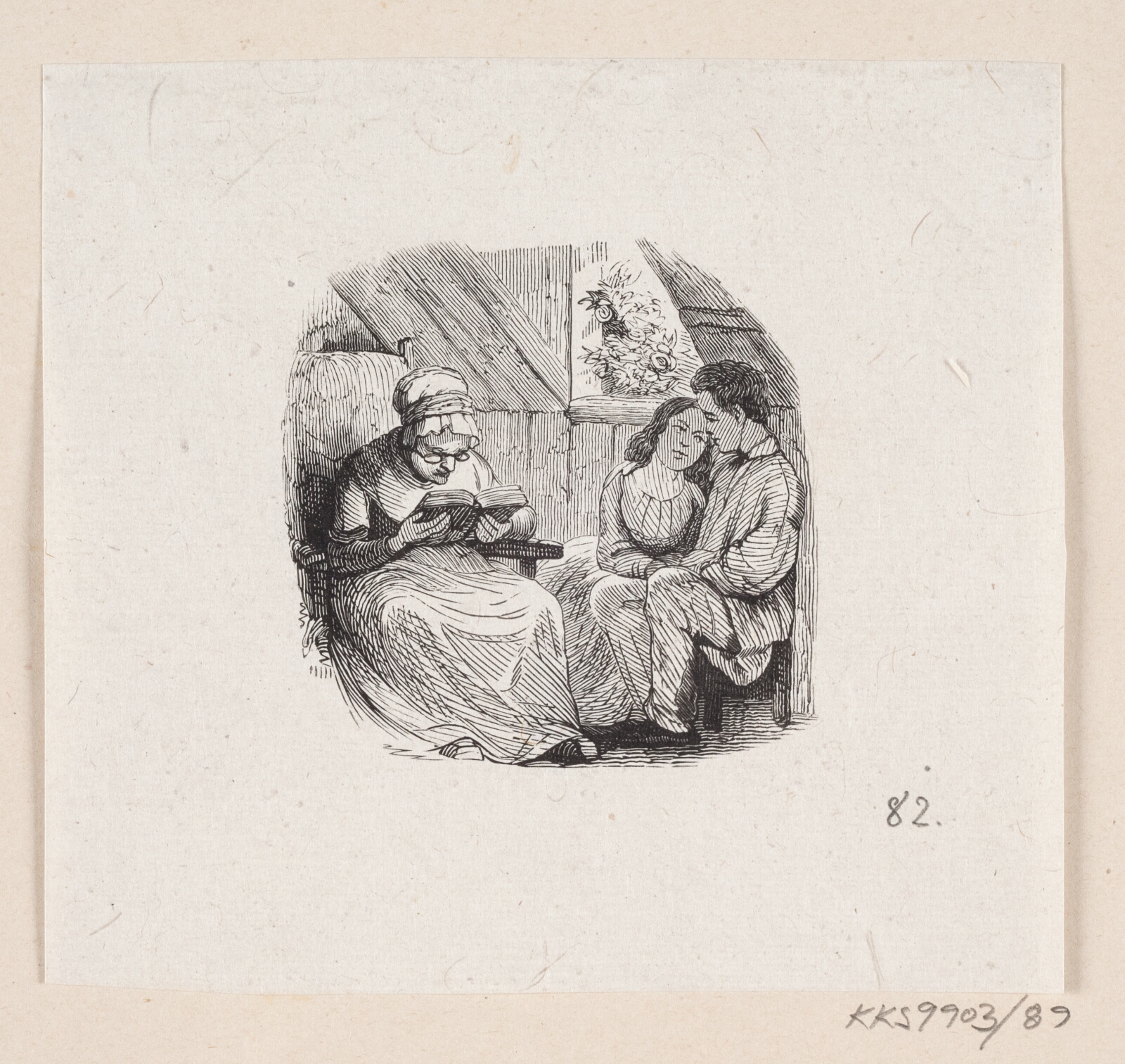 H.P. Hansen, Illustration til "Snedronningen" i H.C. Andersen, "Eventyr og Historier", Bind 1