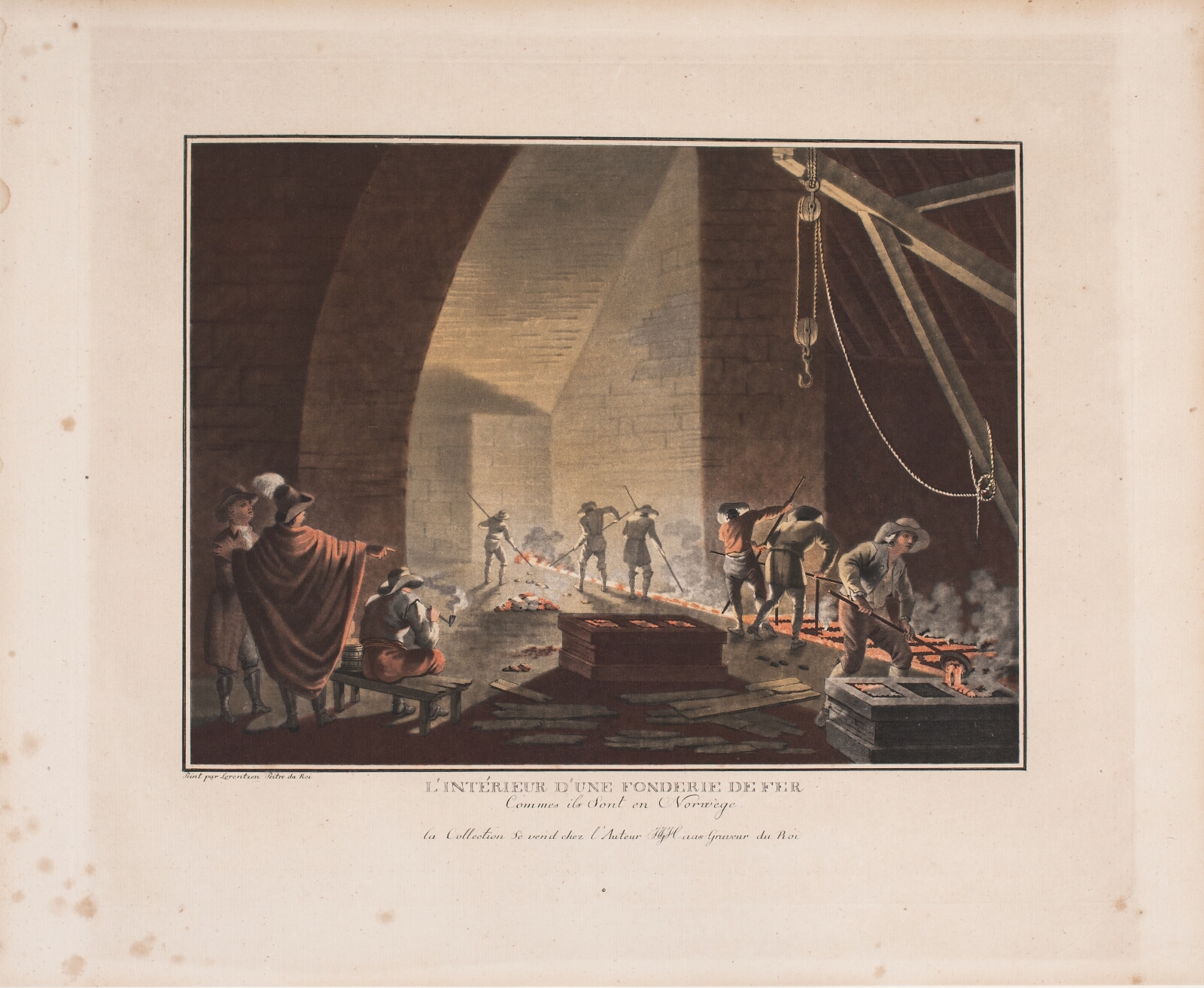 Georg Haas, L'interieur d'une fonderie de fer