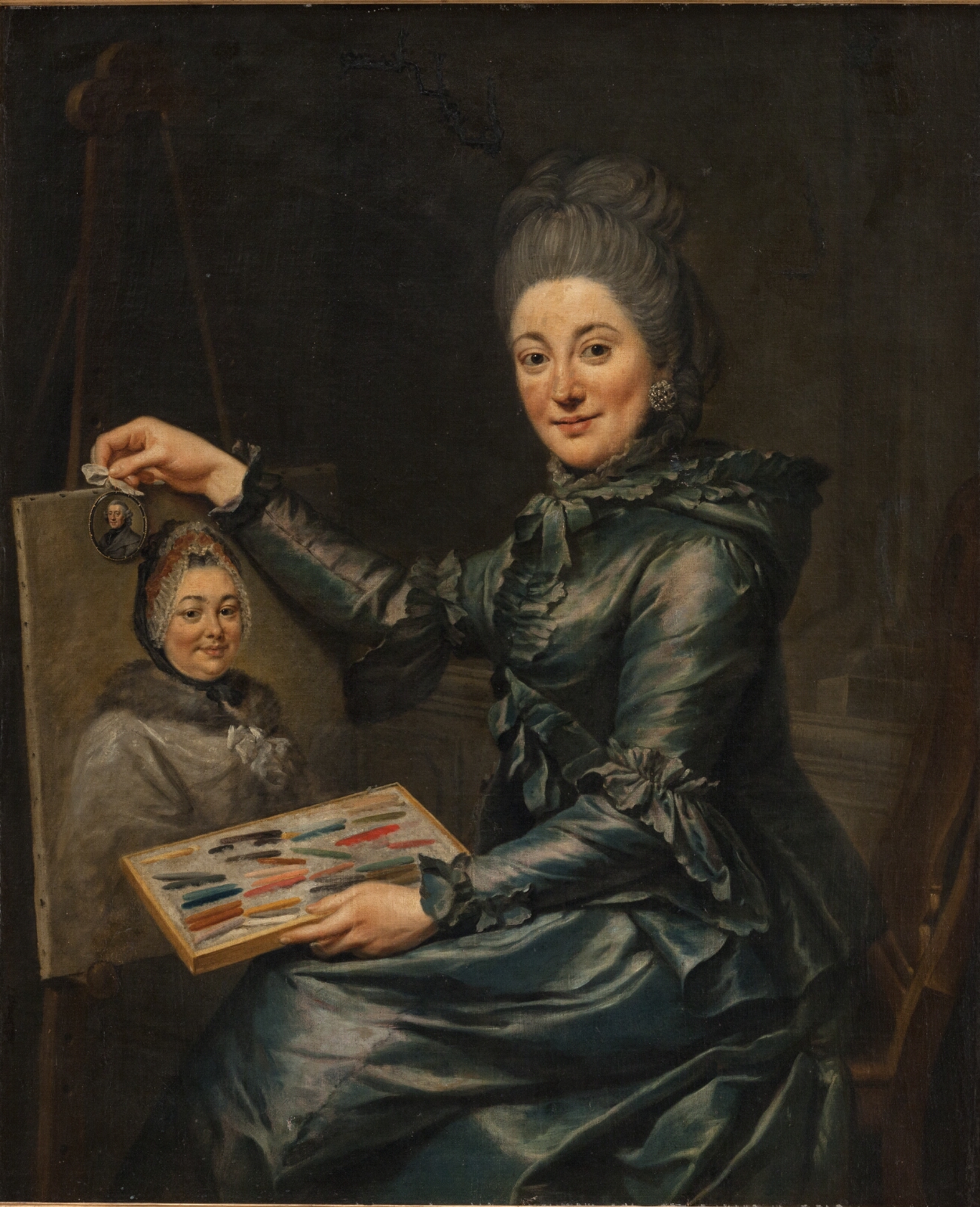 Johann Georg Ziesenis, Portræt af kunstnerens datter Elisabeth, gift Lampe