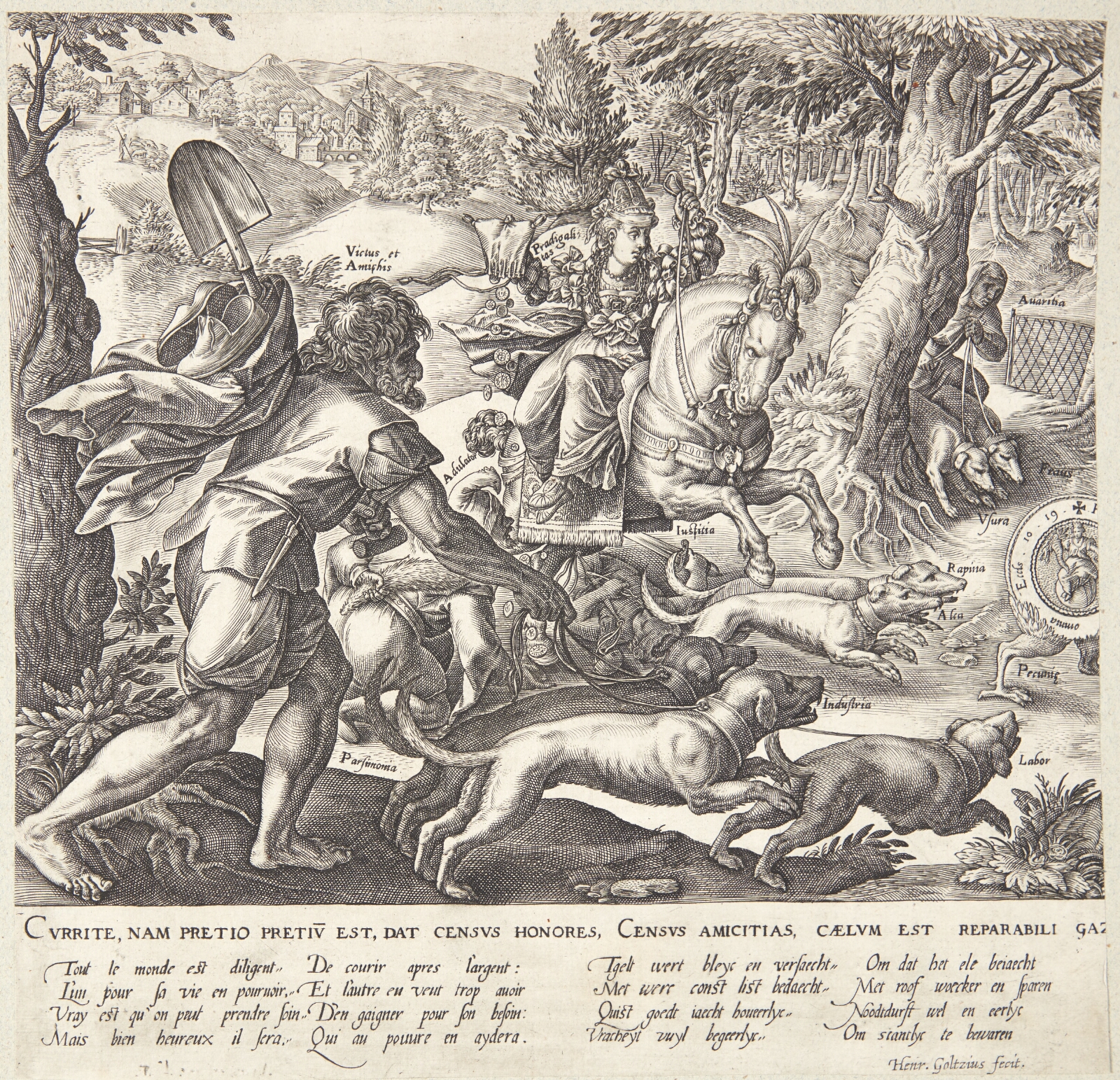 Hendrick Goltzius, Jagten efter penge