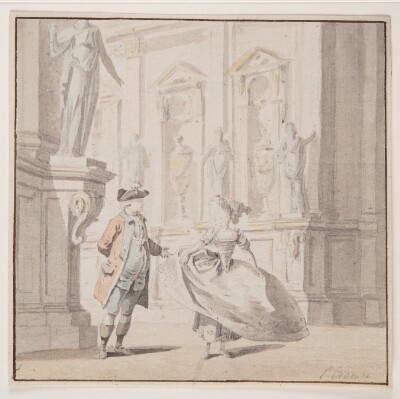 Scenebillede, Cramer, Peter, 1726-1782