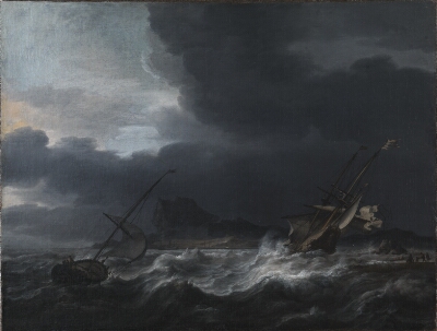 Gale off Rocky Coast, Blanckerhoff, Jan Theunisz, 1643-1669