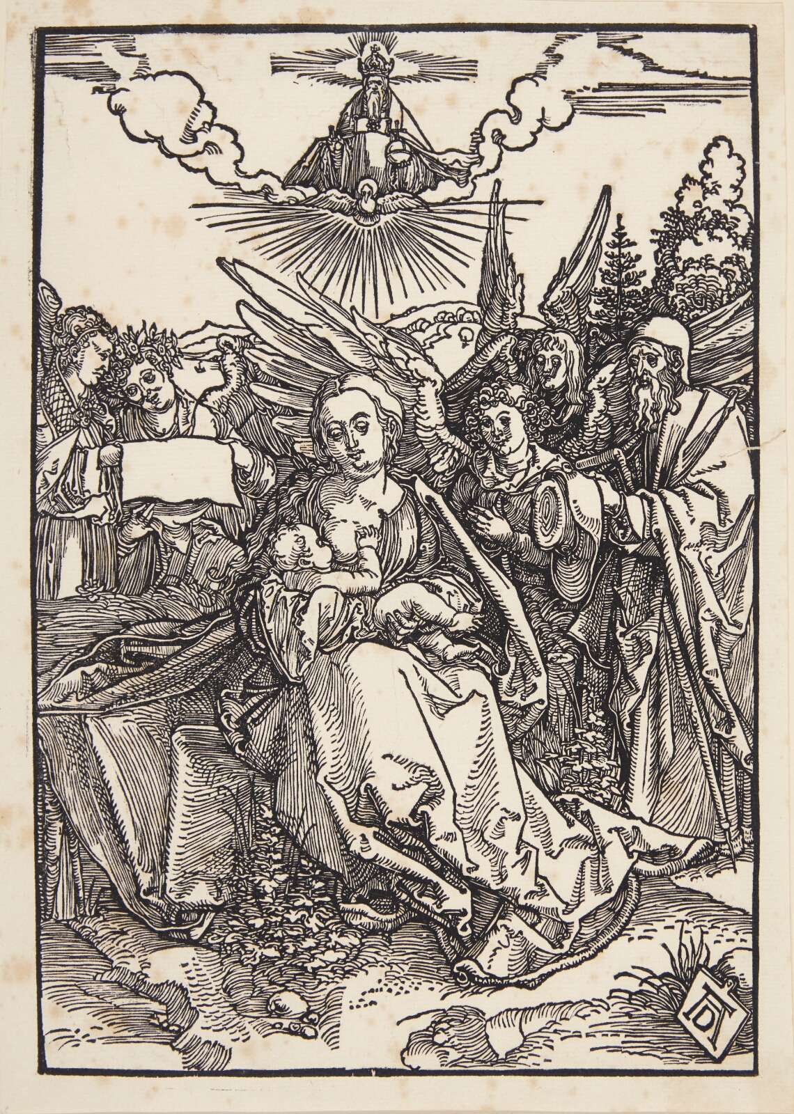 Albrecht Dürer, Den hellige familie med fem engle