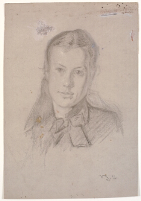 Portræt af Martha Møller (g.m. Viggo Johansen 1880), Johansen, Viggo, 1876