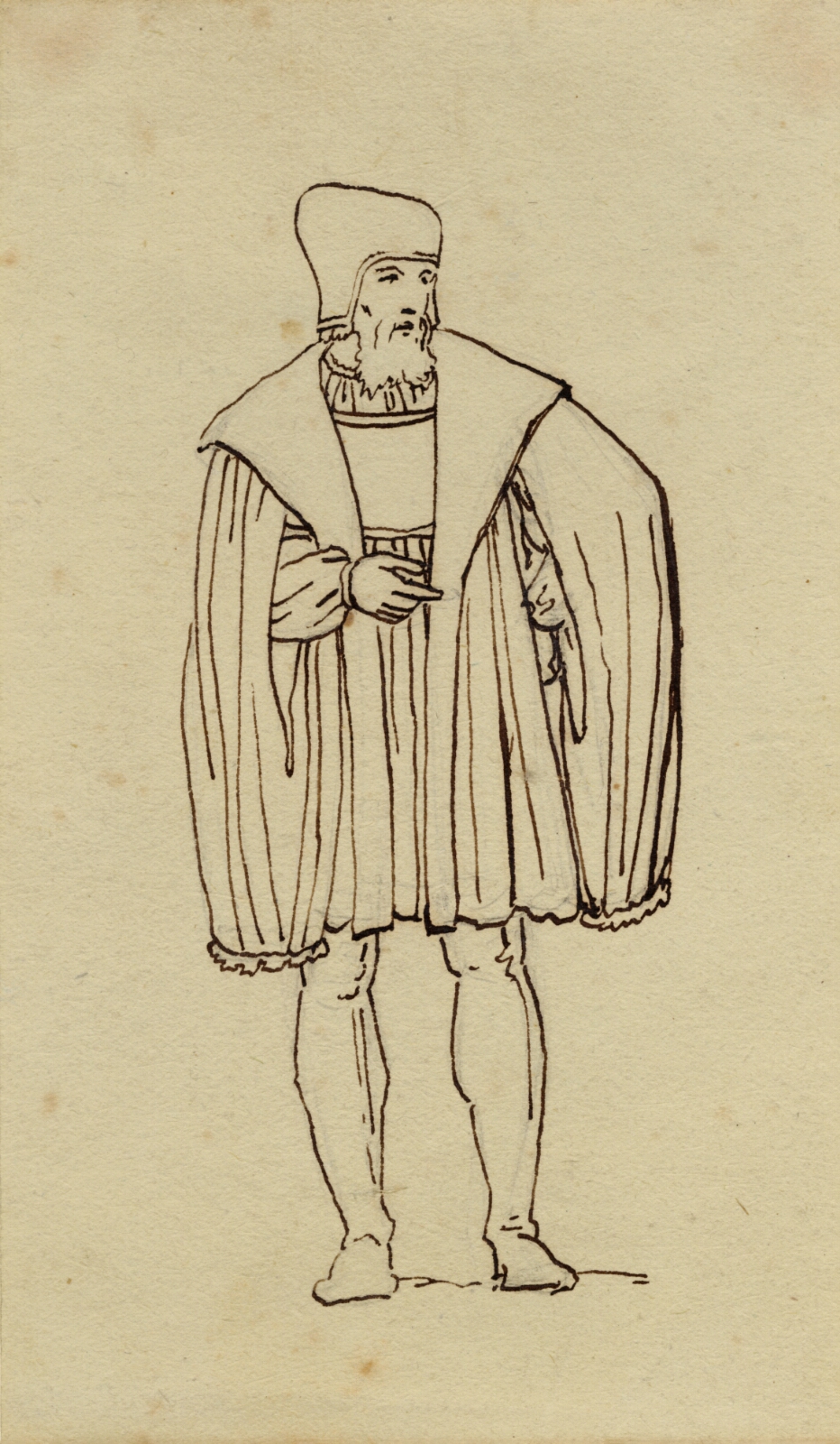 C.W. Eckersberg, 1500 tals dragtstudie.