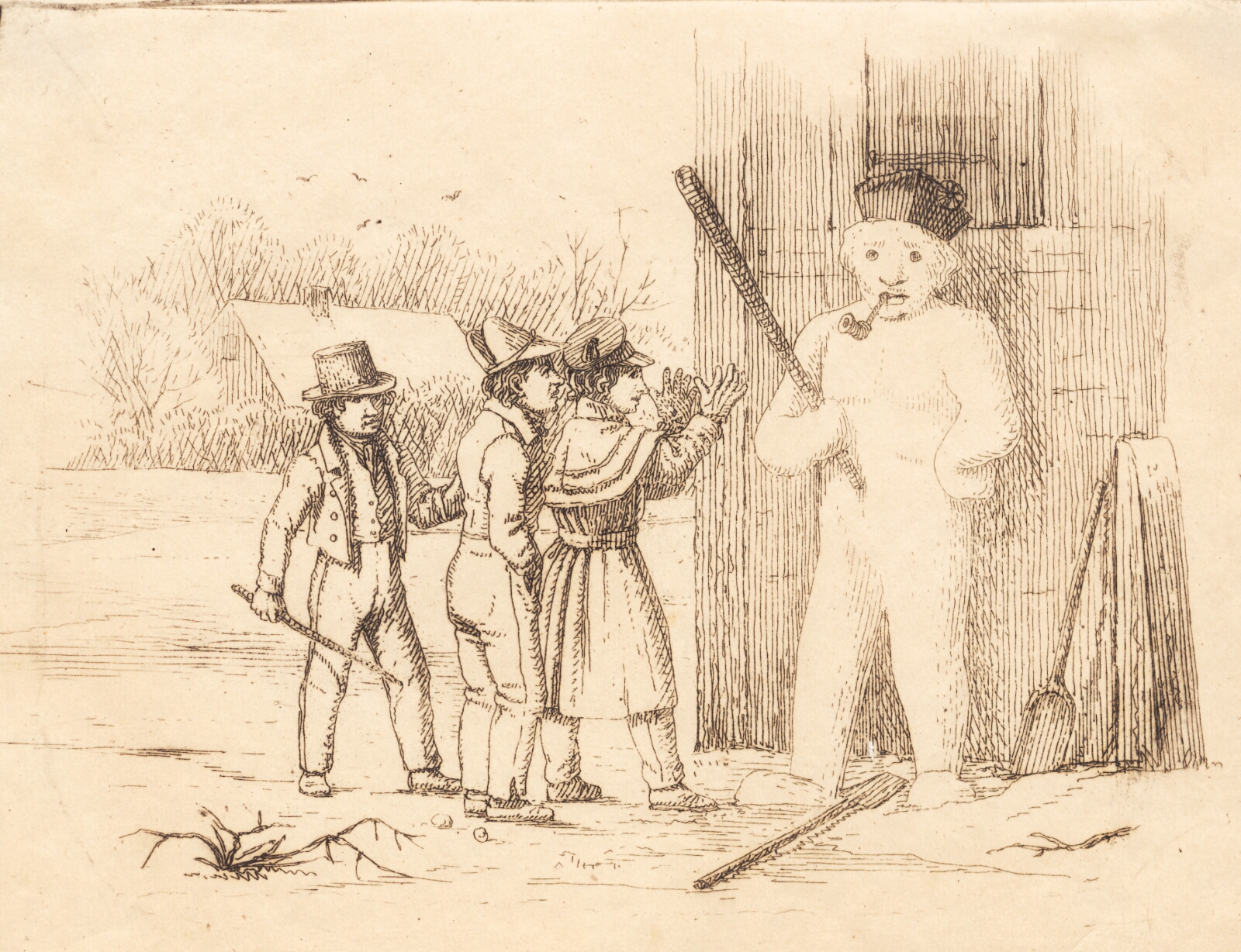 Martinus Rørbye, Illustration til "Halvhundrede Fabler for Børn" af Hey