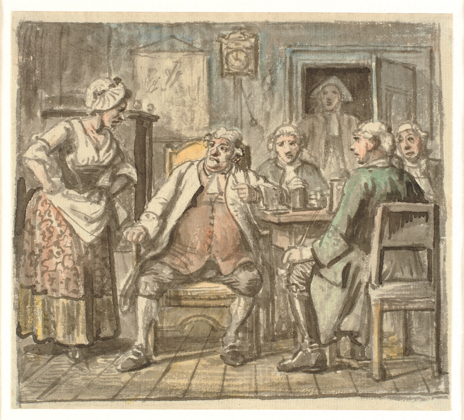 Wilhelm Marstrand, "Collegium politicum" (Den politiske kandestøber)