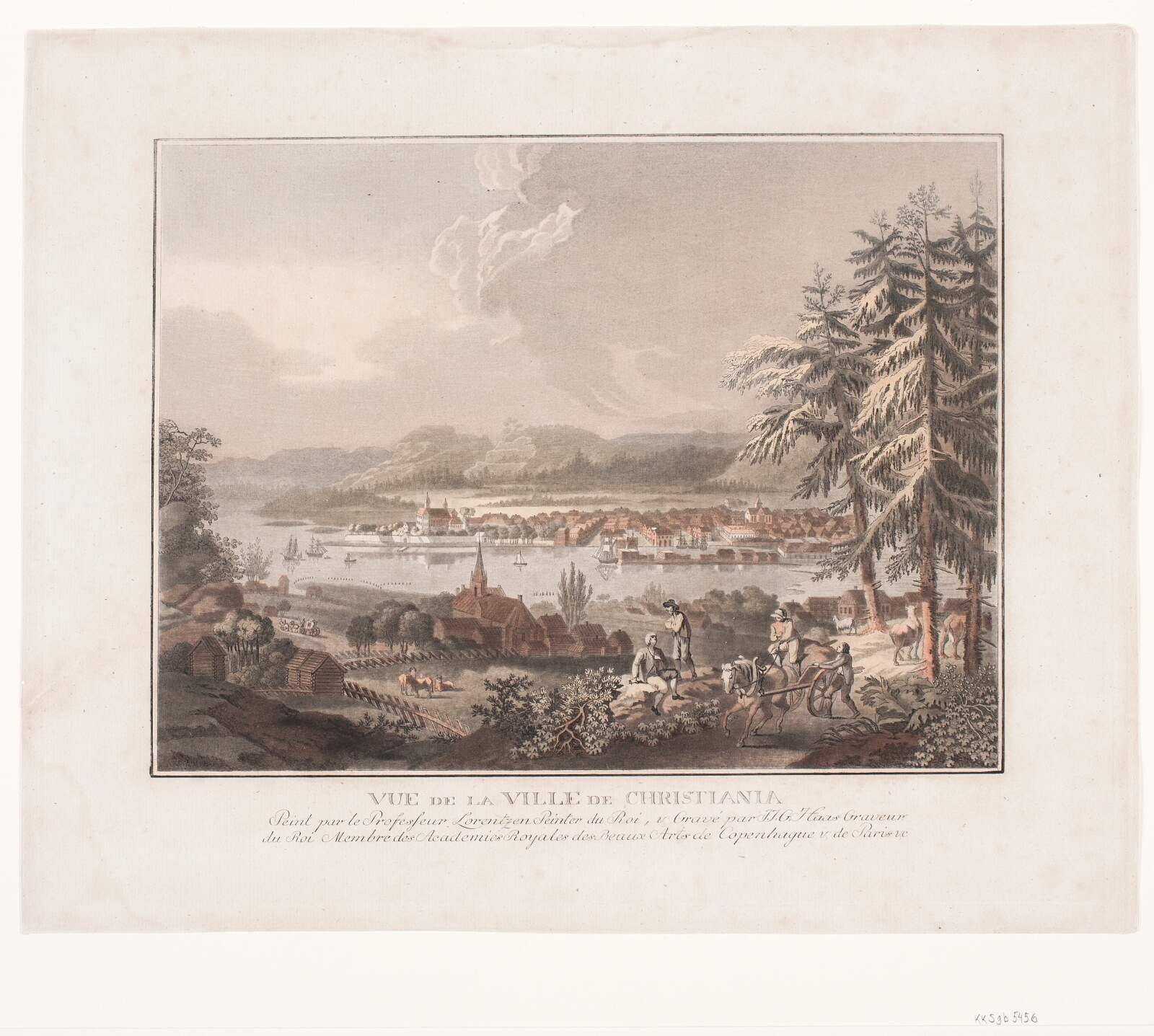 Georg Haas, Udsigt over byen Kristiania